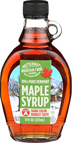 Pure Vermont Maple Syrup - Grade A Medium Amber - 1 bottle, 8 fl oz by Gourmet Food Store von Butternut Mountain Farm