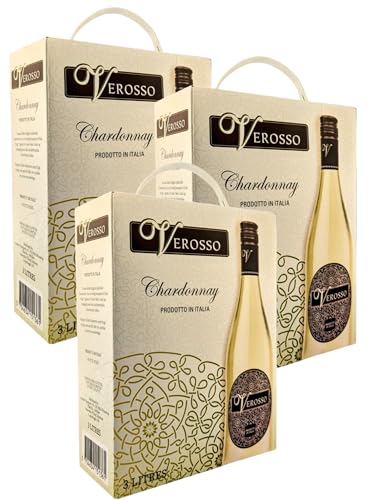 3x Verosso Chardonnay 3,0L Bag in Box von Verosso