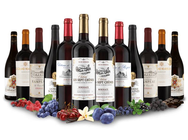 Entdeckerpaket Best of Frankreich Rotwein von Verschiedene