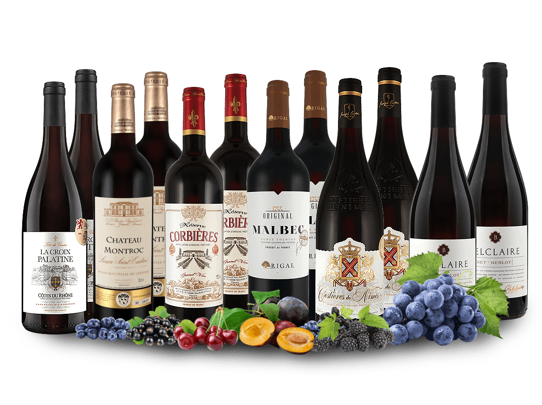 Best of Frankreich Rotwein Entdeckerpaket von Verschiedene