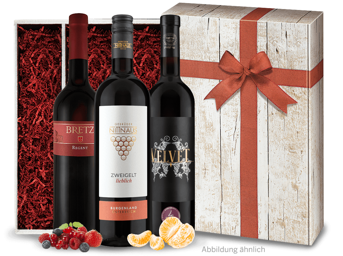 Rotwein-Geschenk Liebliche & Süße Weine von ebrosia