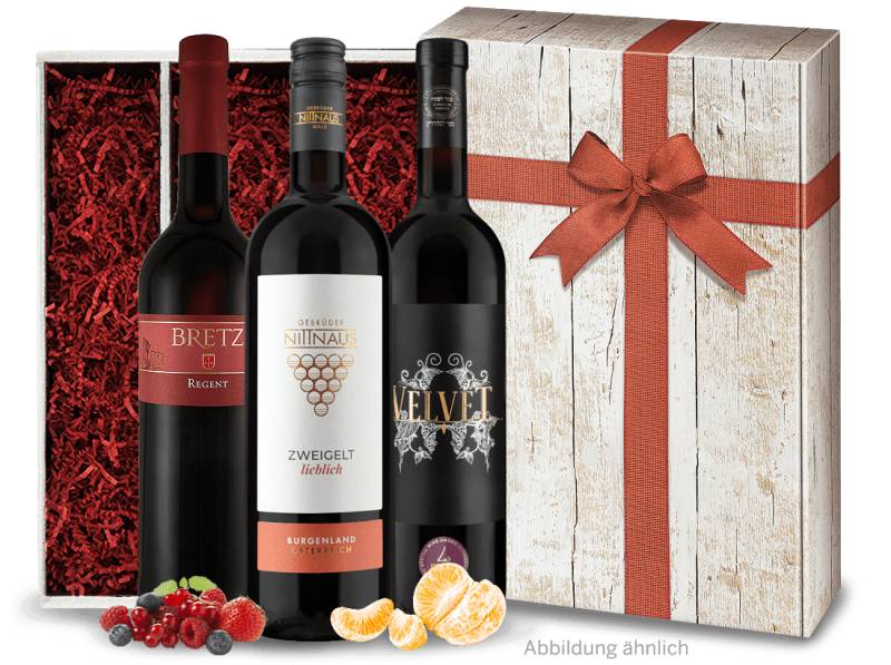 Rotwein-Geschenk Liebliche & Süße Weine von ebrosia