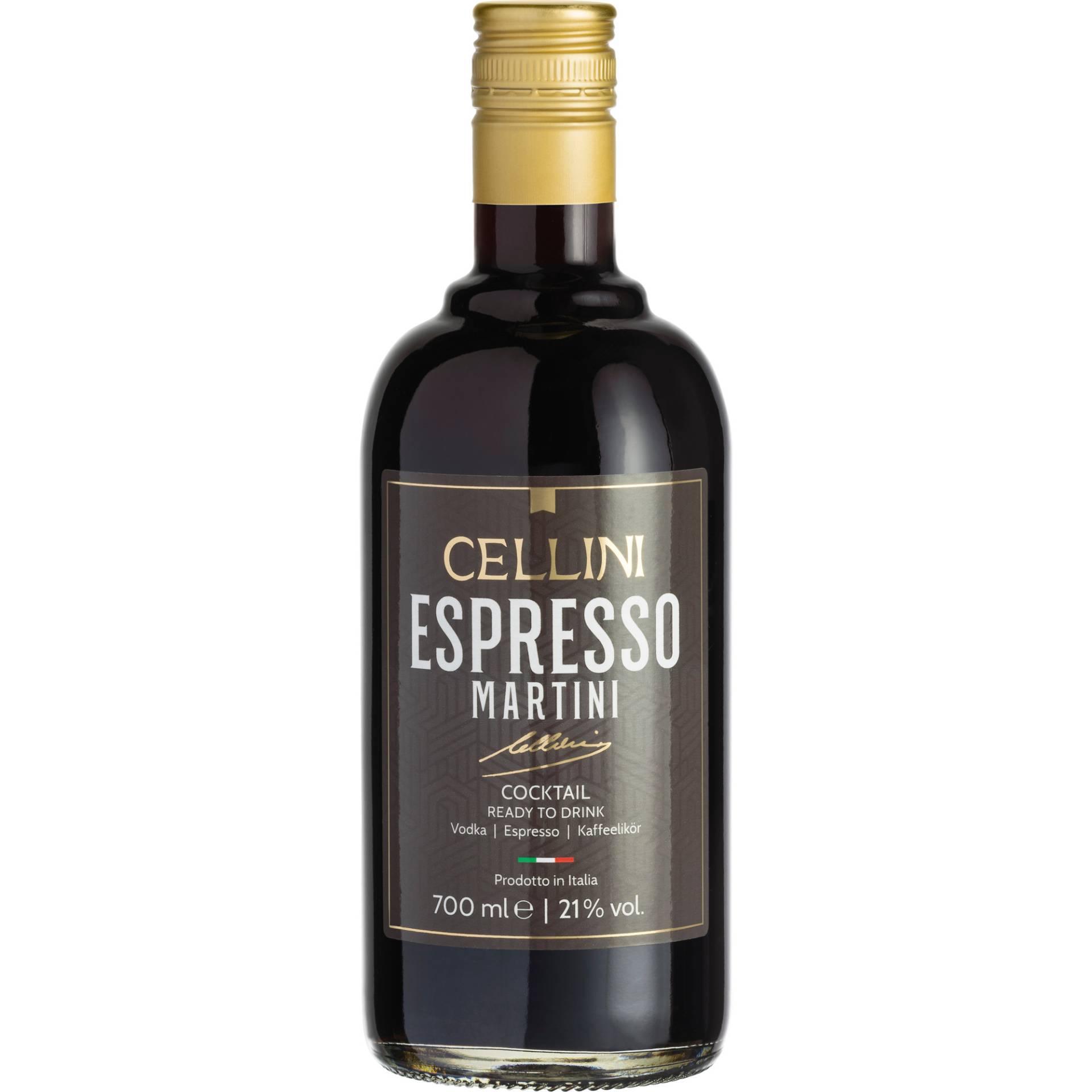 Cellini Espresso Martini, Italien, 0,7 L, 21% Vol., Venetien, Spirituosen Cellini Espresso Martini, Italien, 0,7 L, 21% Vol., Venetien, Spirituosen von Vertrieb durch Herzberger GmbH & Co. KG, Am Felsbrunnen 8, 66119 Saarbrücken