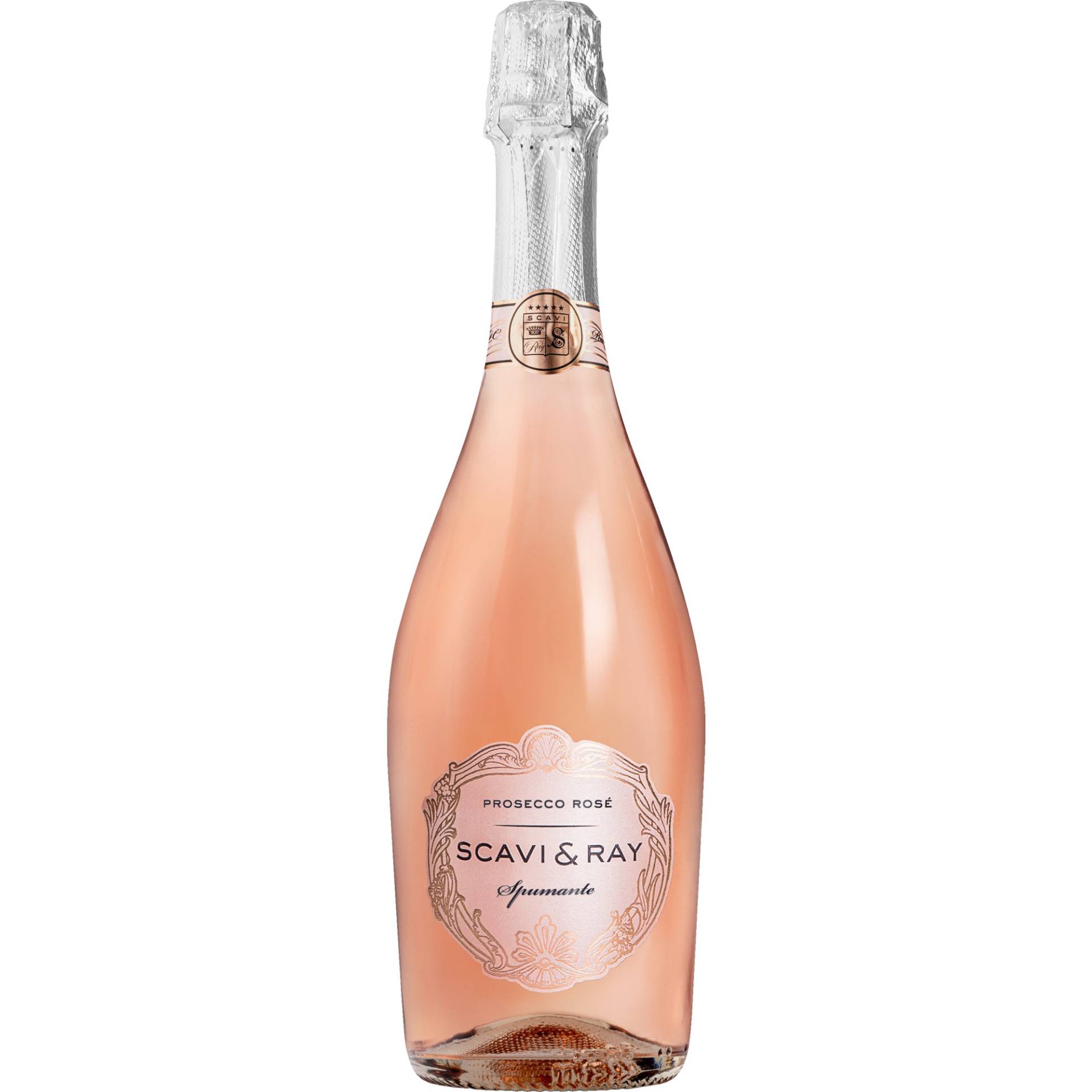 Scavi & Ray Prosecco Rose Spumante, Prosecco Rose DOC, Venetien, Schaumwein von Vertrieb durch: Scavi&Ray S.R.L., Via Francesco Crispi 9, 39100 Bolzano, Italia; abgefüllt durch I-TV 9588 Italia