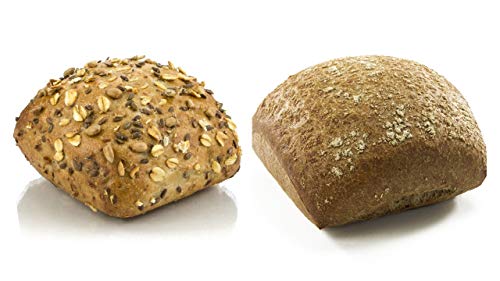 Vestakorn 6er Roggen-Korn Brötchen Beutel - frische Brötchen - 3x Roggen- & 3x Mehrkornbrötchen zum selbst aufbacken in 6 Minuten von Vestakorn