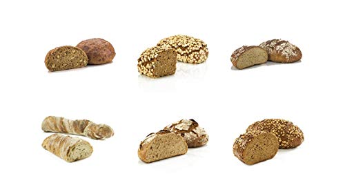 Vestakorn Bäckermeister Brot Auswahl, 6 Handwerksbrote - Sauerteigbrote mit 24 Stunden Teigruhe von Vestakorn