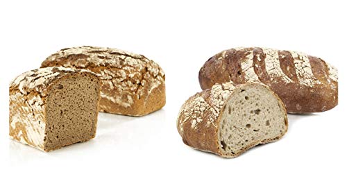 Vestakorn Handwerksbrot-Paar, Reines Roggen & Schwarzwälder - frisches Brot - Sauerteigbrot vom Handwerksbäcker zum selbst aufbacken in 10 Minuten von Vestakorn