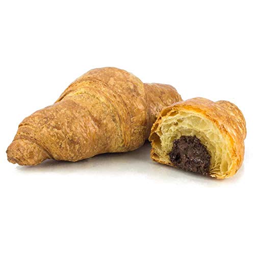 Vestakorn Handwerksgebäck, 6x Schoko-Croissants - frisches Feingebäck – Französisches Butter-Croissant mit Schokolade, 6 Stück, selbst aufbacken in 6 Minuten von Vestakorn