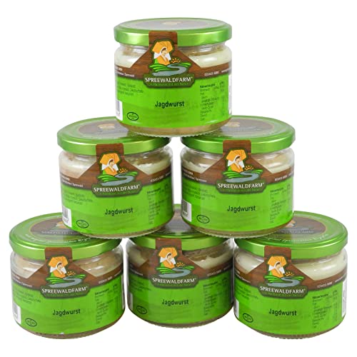 Original Spreewälder Jagdwurst 6er Pack (6 Gläser à 250 g) von Vetschauer Wurstwaren