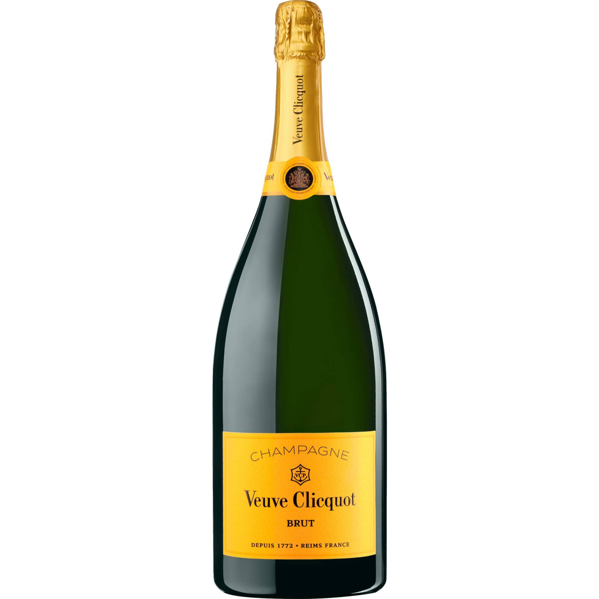 Champagne Veuve Clicquot, Brut, Champagne AC, Magnum, Champagne, Schaumwein von Veuve Clicquot Ponsardin, Reims, France