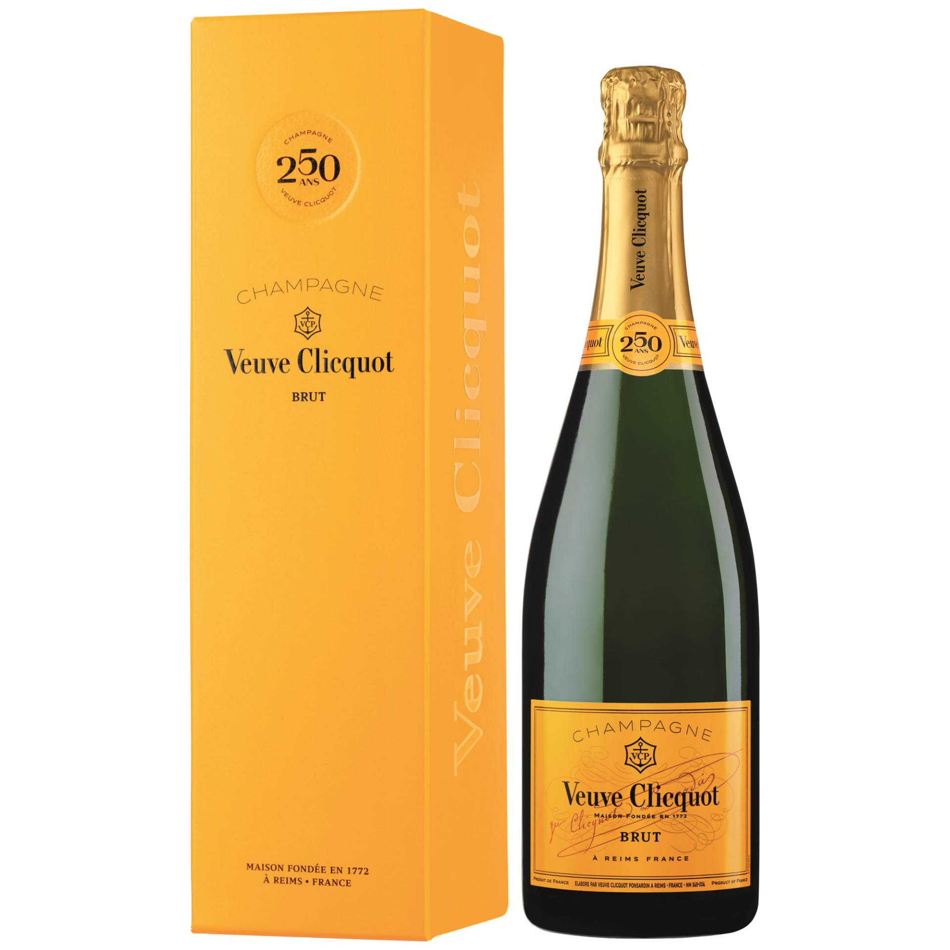 Champagne Veuve Clicquot Ponsardin, Brut, Champagne AC, Geschenketui, Champagne, Schaumwein von Veuve Clicquot Ponsardin, Reims, France