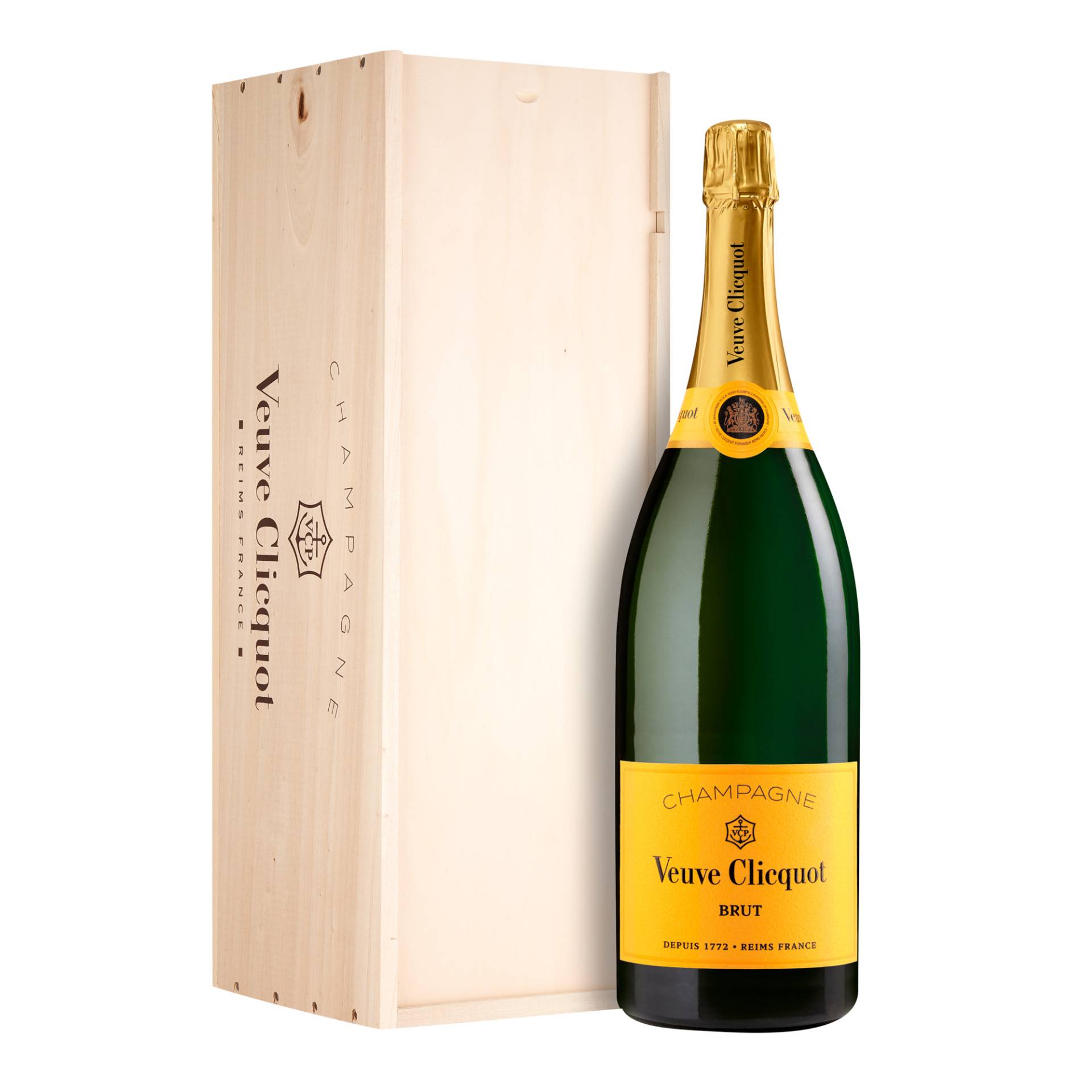 Champagne Veuve Clicquot Ponsardin, Brut, Champagne AC, Jeroboam, Einzelholzkiste, Champagne, Schaumwein Champagne Veuve Clicquot Ponsardin, Brut, Champagne AC, Jeroboam, Einzelholzkiste, Champagne, Schaumwein von Veuve Clicquot Ponsardin, Reims, France