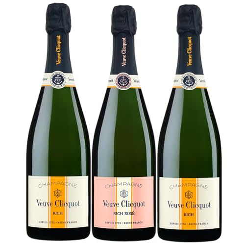 Veuve Clicquot Lot Trio Champagner Rich X2, Rich Rosé (750 Milliliter) von Veuve Clicquot