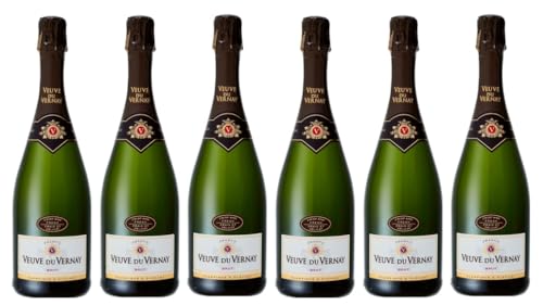 6x 0,75l - Veuve du Vernay - Blanc de Blancs - brut - Vin Mousseux de France - Frankreich - Schaumwein brut von Veuve du Vernay