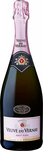 Brut Rosé von Veuve du Vernay (1x0,75l), trockener Schaumwein aus dem Burgund von Veuve du Vernay