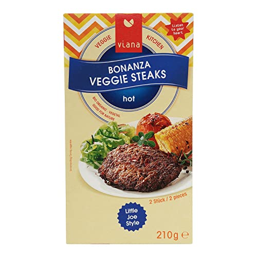 Viana Bonanza Veggie Steaks (Veganes Steak) 210g x 6 (1260g) von Viana