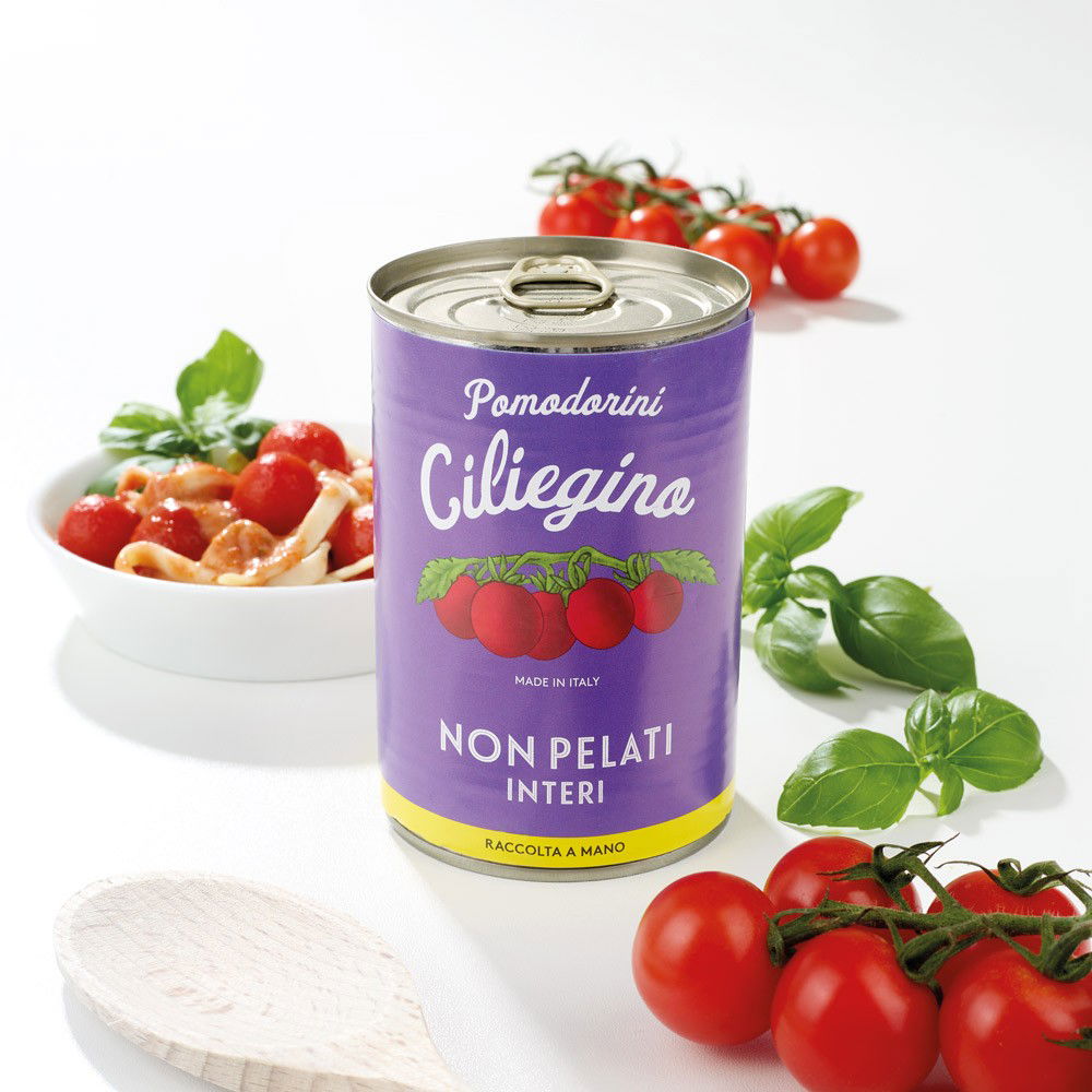 Kleine, ungeschälte Kirschtomaten "Ciliegino" Kleine, ungeschälte Kirschtomaten "Ciliegino" von Viani