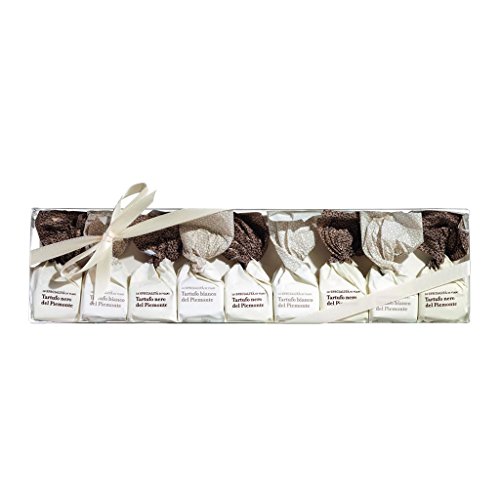 Le Specialità di Viani Tartufi dolci Geschenkpackung, Trüffelpralinen gemischt im Etui, 125g von Le Specialità di Viani