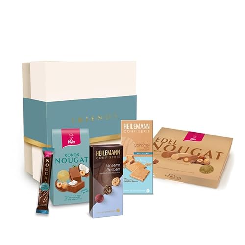 Geschenkbox mit Schokolade, Nougat und Pralinen (Friends) von Viba