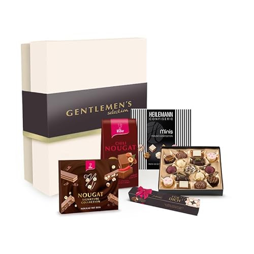 Geschenkbox mit Schokolade, Nougat und Pralinen (Gentlemen's Selection) von Viba