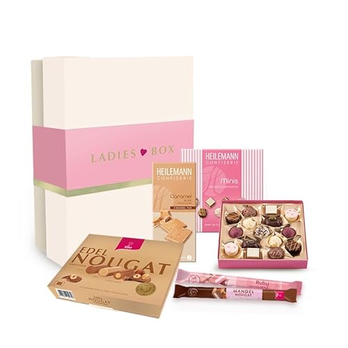 Geschenkbox mit Schokolade, Nougat und Pralinen (Ladies Box) von Viba
