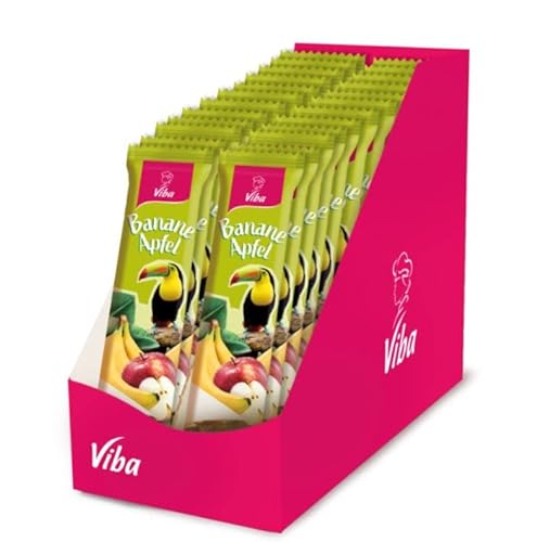 Viba Fruchtriegel Genussriegel (Banane-Apfel, 24 x 35 g) von Viba
