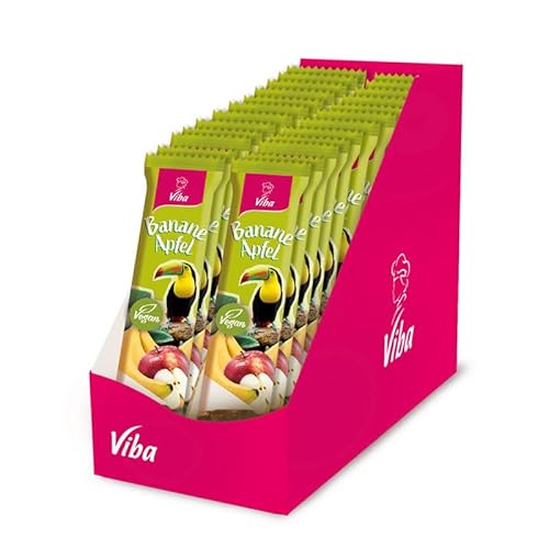 Viba Fruchtriegel Genussriegel (Banane-Apfel, 24 x 35 g) von Viba