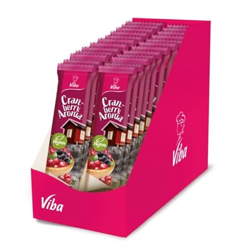 Viba Frucht- und Genussriegel (Cranberry-Aronia, 24 x 35 g) von Viba