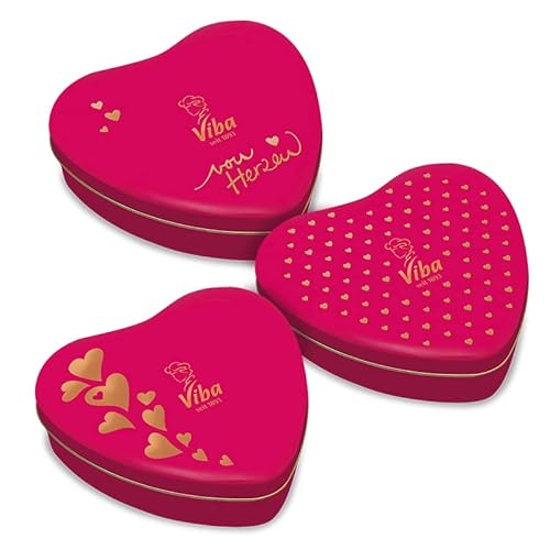 Viba Geschenkdose mit Nougat-Minis (Herz klein) von Viba