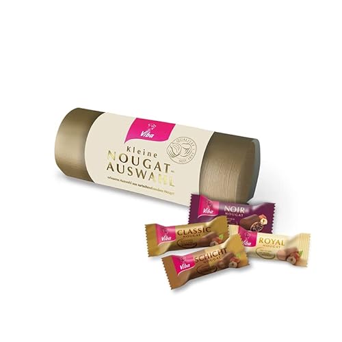 Viba Nougat-Auswahl, Viba's Beste, Geschenk-Rolle (Kleine Nougat-Auswahl, 160 g) von Viba