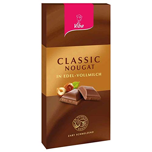Viba Nougat-Schokoladen Tafel (Classic Nougat), 100 g von Viba