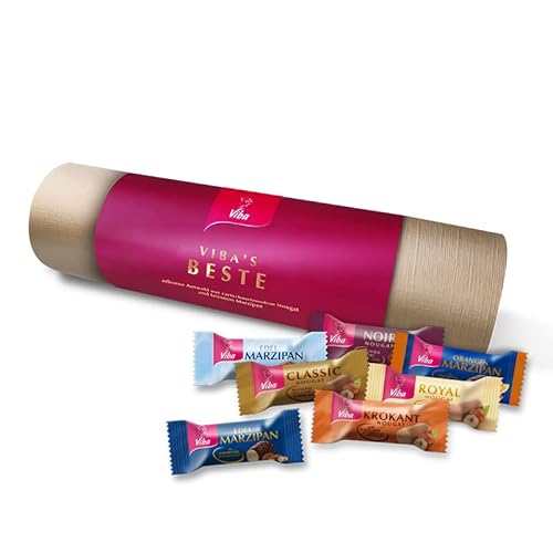 Viba Nougat-Auswahl, Viba's Beste, Geschenk-Rolle (Viba's Beste, Nougat-&-Marzipan-Auswahl, 442,5 g) von Viba