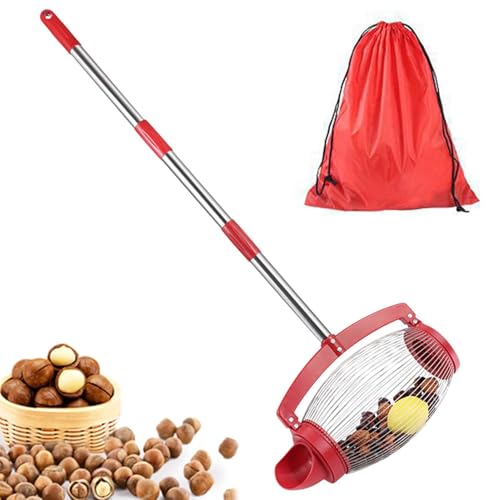 Nusssammler – Kaugummipflücker-Oberteil, Walnusspflücker-Oberteil | Seitlich öffnender Dump-Pekannusspflücker oben mit verstellbarem langen Griff, Golfball-Rollsammler für Eicheln, Hickory-Nüsse, Nusssammler – Kaugummipflücker-Oberteil, Walnusspflücker-Oberteil | Seitlich öffnender Dump-Pekannusspflücker oben mit verstellbarem langen Griff, Golfball-Rollsammler für Eicheln, Hickory-Nüsse, von Vibhgtf
