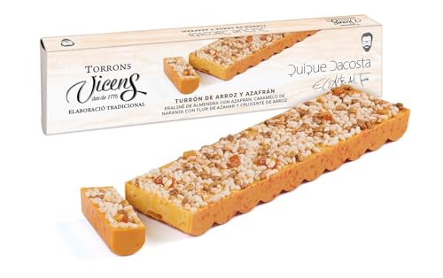 Vicens Agramunt's Torrons - Sinergia. Chefs at home/Synergie. Köche zu Hause - Reis und Safran-Nougat von Quique Dacosta - 300gr (1 stück) von Vicens