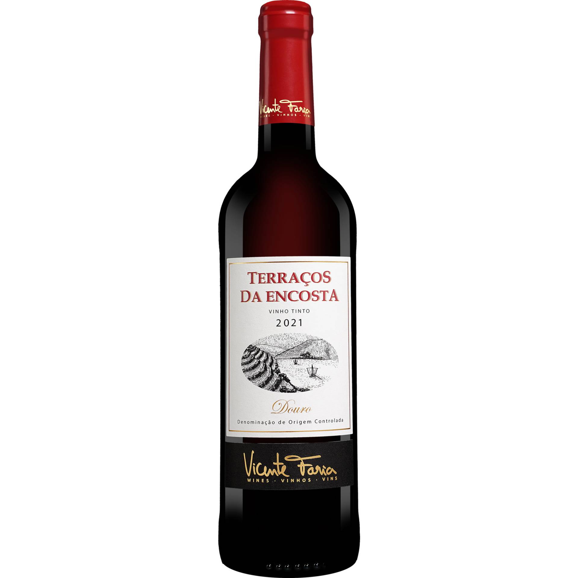 Terraços da Encosta 2021 0.75L 13% Vol. Rotwein Trocken aus Portugal Terraços da Encosta 2021 0.75L 13% Vol. Rotwein Trocken aus Portugal von Vicente Faria