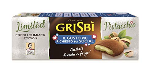 12x Matilde Vicenzi Grisbi Biscotti Pistacchio kekse mit pistaziencreme füllung biscuits cookies 100% Italienische Kekse 150g von Vicenzi