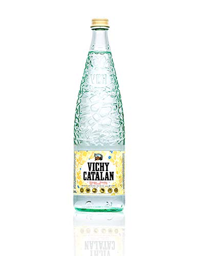 Vichy Catalan – sprudelndes Mineralwasser – 1 Liter (12 Glasflaschen) von Vichy Catalan