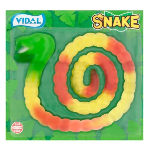 2 Stk. Vidal Jelly Snakes 1 Meter Fruchtgummi-Schlangen in Blisterkarte 2 x 66 g Erdbeer-Geschmack von Vidal