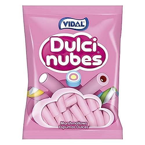 Vidal Dulcinubes, unverwechselbare Wolken und köstlicher Vanillegeschmack, Rosa, 125 Stück, 838 g von Vidal