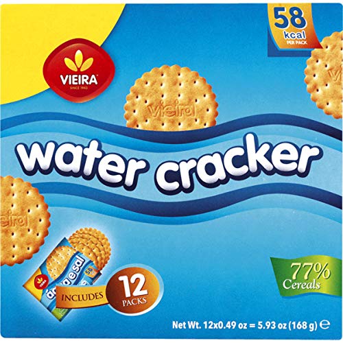 Vieira Wasser und Salz Wafer 12er Packung 168 g von Vieira