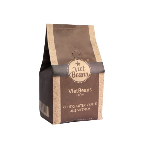 VietBeans HOA - Gemahlener Röstkaffee - Ausgewogener Kaffee mit fruchtigen Aromen - 70% Arabica/30% Robusta – 250g von VietBeans