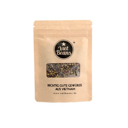 Bunter Pfeffer Ganz für Pfeffermühle - Vietnamesischer Bunter Pfeffer weiß, rot, rosa, grün, schwarz - Ganze Pfefferkörner - Exotischer Wildpfeffer - 50g von VietBeans