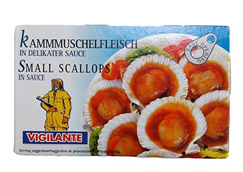 Kammmuschelfleisch in Soße / Zamburiñas en salsa - 72 g Kammmuschelfleisch in Soße / Zamburiñas en salsa - 72 g von Vigilante
