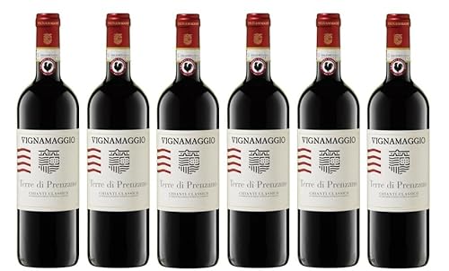6x 0,75l - 2020er - Vignamaggio - Terre di Prenzano - Chianti Classico D.O.C.G. - Toscana - Italien - Rotwein trocken von Vignamaggio