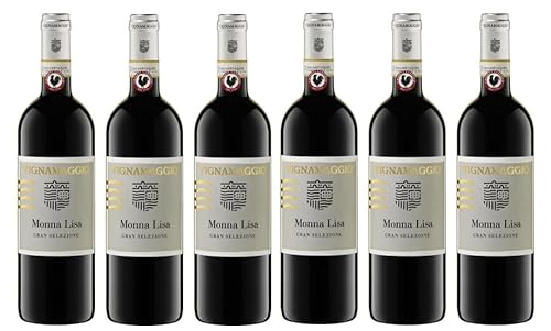 6x 0,75l - Vignamaggio - Monna Lisa - Chianti Classico Gran Selezione D.O.C.G. - Toscana - Italien - Rotwein trocken von Vignamaggio