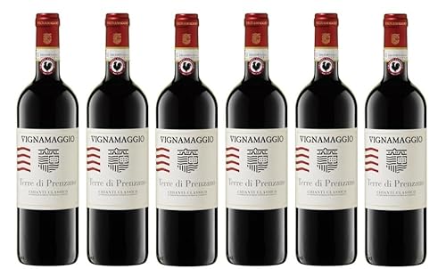 6x 0,75l - Vignamaggio - Terre di Prenzano - Chianti Classico D.O.C.G. - Toscana - Italien - Rotwein trocken von Vignamaggio