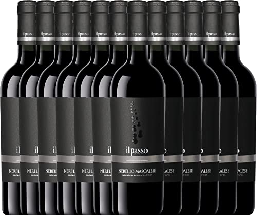 Il Passo Nerello Mascalese von Vigneti Zabu - Rotwein 12 x 0,75l VINELLO - 12er - Weinpaket inkl. kostenlosem VINELLO.weinausgießer von Vigneti Zabu