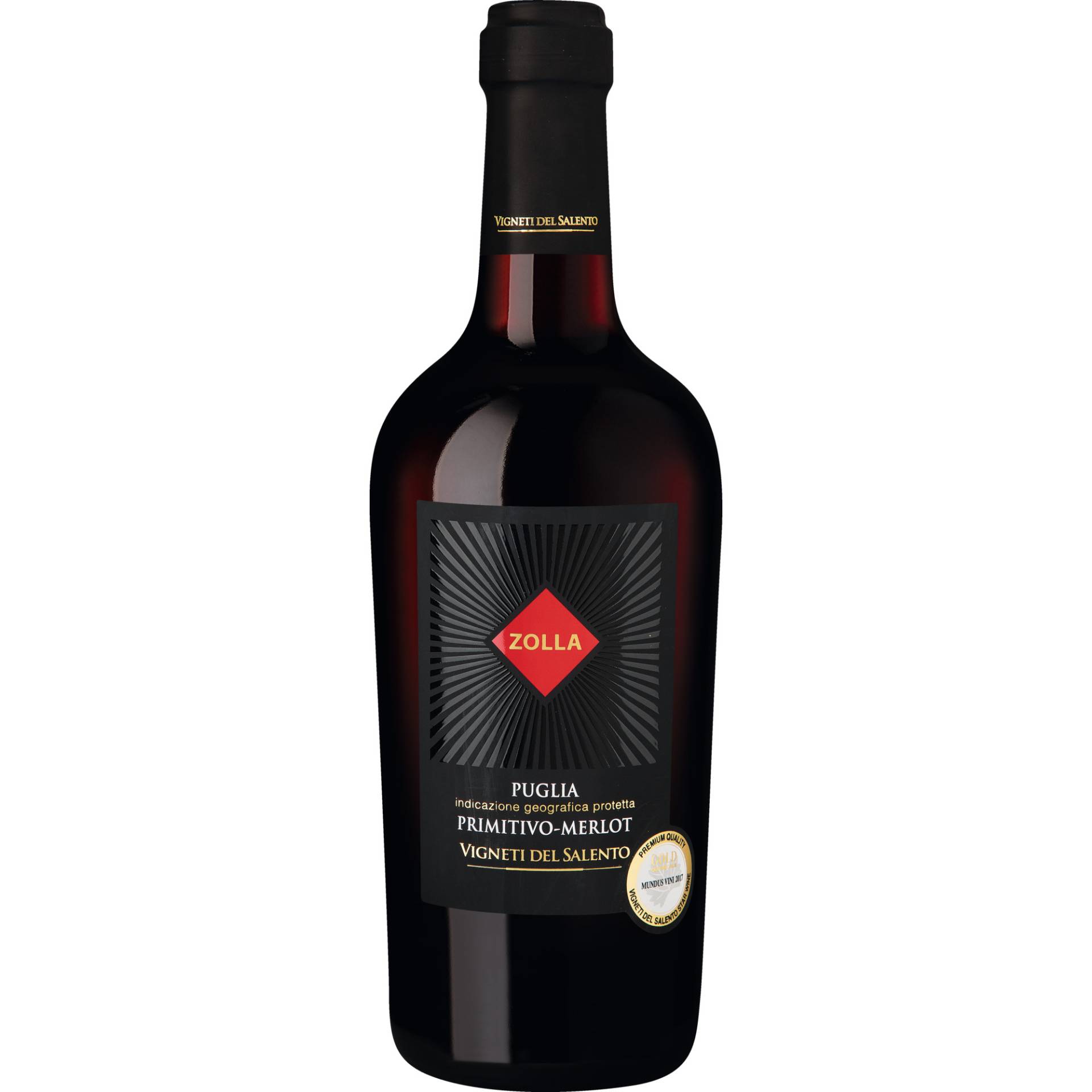 Zolla Primitivo-Merlot, Puglia IGP, Apulien, 2023, Rotwein von Vigneti del Salento s.r.l. - Manduria (TA) - Italia