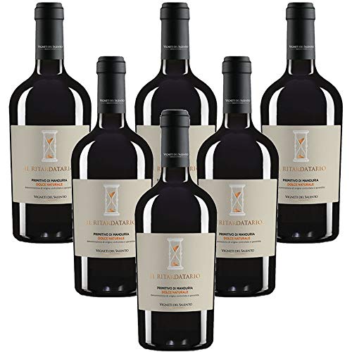 Der natürliche süße DOCG-Retarder Primitivo Vigneti Del Salento (6 flaschen 50 cl.) von Vigneti del Salento