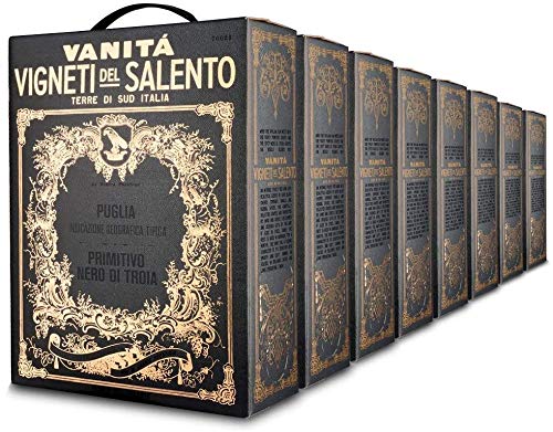 Farnese - Vigneti del Salento - Vanitá | Nero di Troia - Puglia IGT Primitivo trocken Bag-in-Box (8 x 3 Liter) von Vigneti del Salento